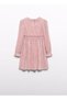 Abel Lula Girls' Pleated Glitter Dress - Pink - 5