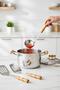 Bambum Mundo 3 Piece Bamboo Handle Steel Kitchen Utensil Set Spoon Colander Ladle - 3