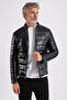 Maroquin Leather Arnold Men's Black Genuine Leather Coat - 4