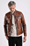 Maroquin Leather Derby Men's Leather Coat - 2