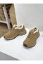 26K368-1 Genuine Leather Sneaker Sports Shoes with Fur Inside - 4