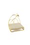 Gold Metal Square Granite Serving Tray 25X26X26Cm - 2