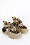 Prns 181 Stone Detail Leopard Pattern Sole Sports Shoes - 2
