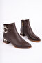Dnz-107 Buckle Detailed Heeled Boots