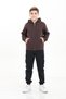 100% Organic Cotton, 3-Thread Fleece, Hooded, Zippered, Kangaroo Pocket Children's Sweatshirt Cardigan - 6