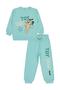 Toy Dou Printed 2-5 Years Old Tracksuit Set - Green 4-5 Years Old