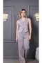 Women's Clothing Floral Button Detailed V-Neck Bottom Top Set - 6