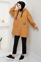 Women's Hooded Crest Detailed Boucle Jacket