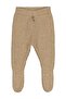3-12 Months Sweatpants with Booties - Beige 3-6 Months