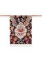Patterned Silk Shawl - Crown Leaf Pattern - Black - 4