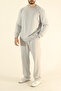 Men's Winter Cotton Tracksuit Set Sweatshirt Baggy - Regular Crew Neck - 2