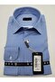 Regularfit Blue Striped Men's Shirt Stretch Fabric Flexible Fabric 042069-14 - 2