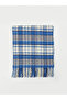 Esvab • Modern & Distinctive Checkered Embroidered Short Tassel Women's Scarf - 3