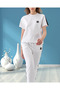 Women's Regular Fit Crew Neck Logo Detailed Cotton T-Shirt