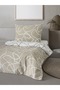 Mix Cappucino Single Ranforce Cotton Fitted Sheet Duvet Cover Set