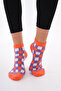 Checkered (Seamless) Cotton Breathable Anti-Sweat Women's Socks - 3