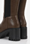 Bt900 Back Stretch Fabric Below-Knee Boots - 4