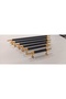 Emi̇r 1 Ad.Black-Gold 320 mm Metal Screw Handle Cabinet, Dresser, Unit, Bedside Table, Kitchen Cabinet, Cloakroom