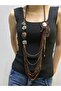 Brown Chain Medallion Women's Necklace - 2