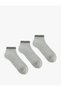 Set of 3 Striped Booties Socks