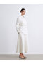Esvab • Modern & Distinctive Textured Flared Skirt with Zipper at the Waist - 5