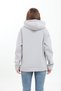 Thick-Textured Puffy 3-Yarn Kangaroo Pocket Hooded Zip-Up Fleece-Lined Women's Sweatshirt Cardigan - 7