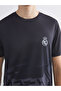 Xside Active Black Crew Neck Printed Men's Fan T-Shirt - 3