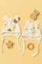 100% cotton twin baby beanie - 2