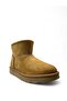 2096 Girl's Tan Suede Fur Lined Boots - 2