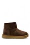 2096 Girl's Brown Suede Furry Boots