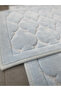 Cappadocia Soft, Super Absorbent 2-Piece 100% Cotton Ultra Luxury Bath Mat Set Blue - 2