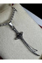 Zulfiqar Sword with Hz Ali Aslan Figure 6 cm Men's Steel Necklace - in Illuminated Box • for Lover • for Spouse - 2