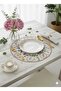 6 Pieces Embroidered Linen American Tablecloth - Linen Tablecloth Special Stain-Proof Fabric