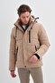 Micro Fabric Filled Dynamic Regular Fit Coat