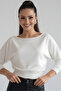 Women's Boat Neck Off-Shoulder Blouse - 7