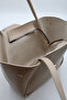 Women's Beige Large Size Expandable Multi-Purpose Hand and Shoulder Bag with Long Handle - 4