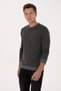 Men's Regular Fit Crew Neck Anthracite Sweatshirt 50309993-Vr006 - 3