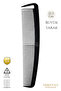 Professional Barber Hairdressing Hair Cutting Comb - Black Large Carbon Comb - Hooked Comb
