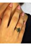 Natural Stone Labradorite Natural Stone Antique Model Women's Adjustable Ring Euy71Lbt - 2