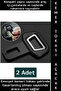 Premium Compact Bag Pocket Size In-Car Functional Very Stylish Practical Belt Buckle Design Opener 2 Pieces