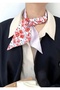 Lilac & Pink Floral Double-Sided Tie-Style Scarf/ Headband/ Belt/ Bag Accessory New Season - 2