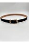 Black / Women's Suede Belt, Trouser Belt, Jacket Belt, Shirt Belt. - 3