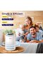 Aircillin Air Purifier AP070B (White) - HEPA Filter, Removes 99.99% to 0.1 microns - 5