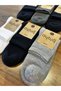 Men's Winter Half-Cover Towel Socks, Anti-Sweat, Odor-Free, Comfortable Socks, Pack of 6