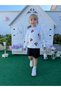 Cherry Patterned Baby Collar Shorts Skirt 2-Piece Girl's Set