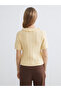 Esvab • Modern & Distinctive Devrik Roba Collar Self-Embroidered Women's Knitwear Sweater - 5