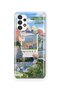 Samsung Galaxy A32 Compatible Monet Collage Patterned Transparent Phone Case