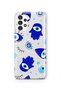 Samsung Galaxy A53 Compatible Hamsa Hand Pattern Transparent Phone Case
