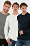 Cotton Crew Neck Slim Fit Basic 3-Pack Sweat Men's Sweat 5905073S3