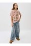 Girl's Wide Leg Jeans with Adjustable Elastic Waist